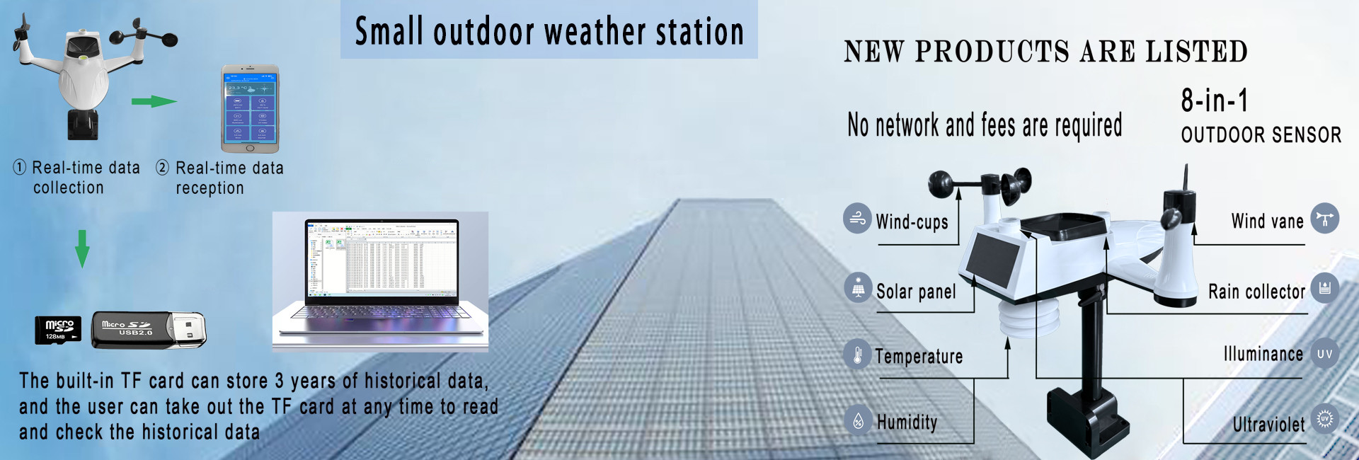 Kalite Kablosuz Hava Durumu İstasyonu Fabrika